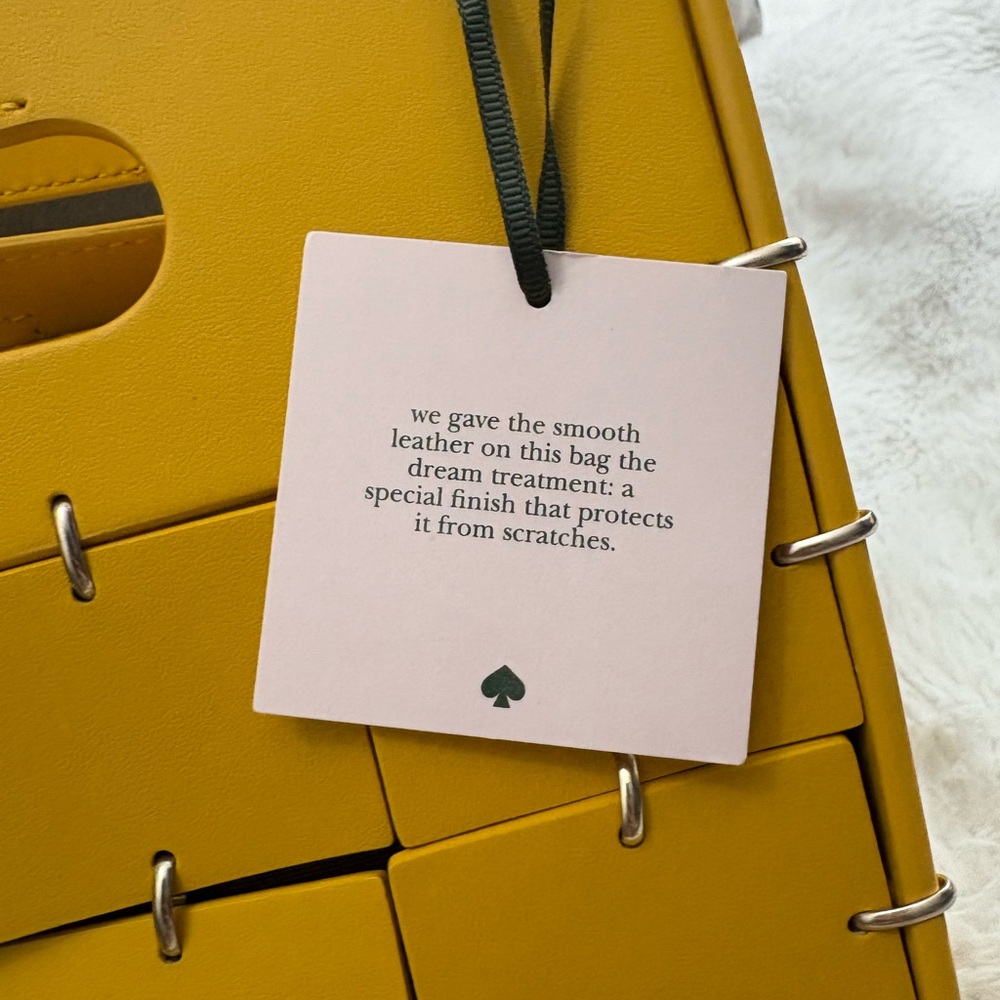 Kate Spade Mustard Woven Shoulder Bag - Picture 11 of 14